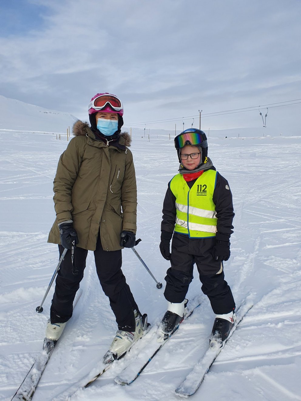 Skíðadagur í Hlíðarfjalli 2021 á COVID tímum