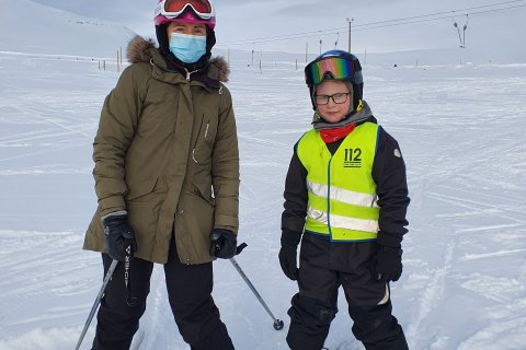 Skíðadagur í Hlíðarfjalli 2021 á COVID tímum