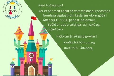 Vígsla kastalans í Álfaborg